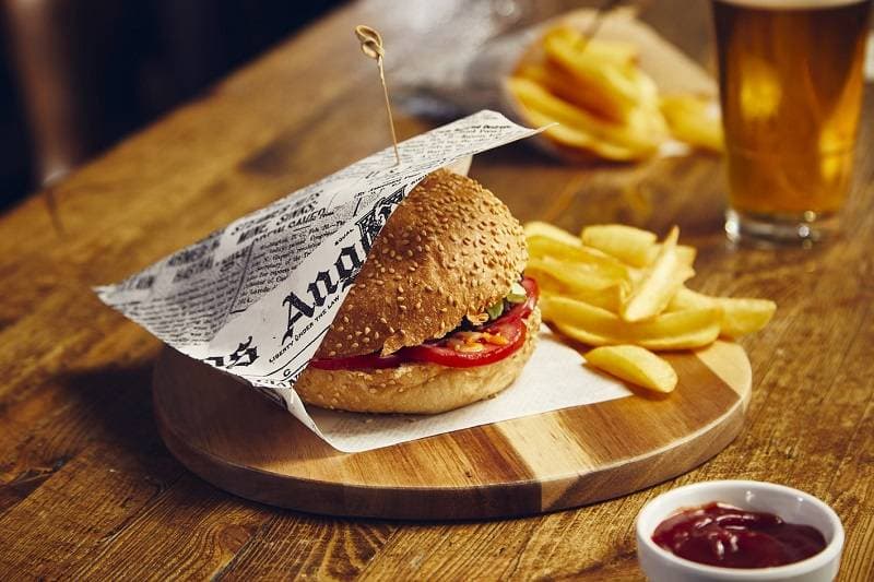 Sacchetto porta panino fantasia giornale