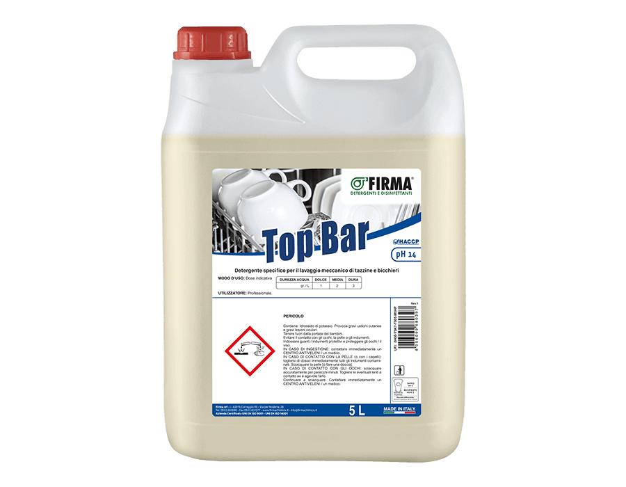 Top Bar detergente per il lavaggio meccanico di stoviglie