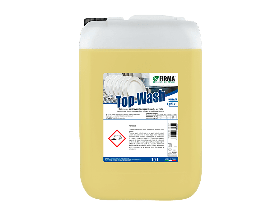 Top Wash detergente per lavastoviglie ad uso porfessionale